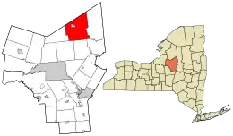 Location in Oneida County and the state of New York.