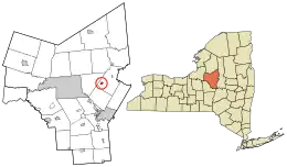 Location in Oneida County and the state of New York