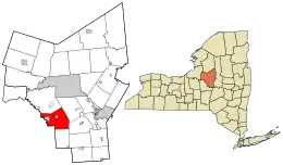 Location in Oneida County and the state of New York.