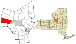 Location in Oneida County and the state of New York.