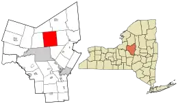 Location in Oneida County and the state of New York.