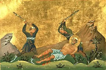Martyrdom of St. Onesimus.