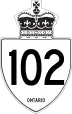 Highway 102 marker