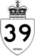 Highway 39 marker