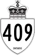 Highway 409 marker