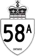 Highway 58A marker