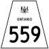 Highway 559 marker