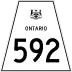 Highway 592 marker