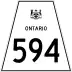 Highway 594 marker