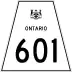 Highway 601 marker