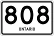 Highway 808 marker