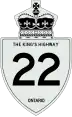King's Highway 22 marker