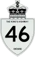 King's Highway 46 marker