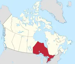 List of National Historic Sites of Canada in Ontario