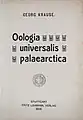 Title page of Oologia universalis palaearctica