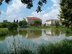 Opatówek from the pond