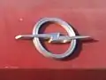 Basic form of current logo on a 1968 Opel Blitz