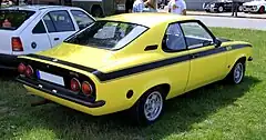 1975 Opel Manta GT/E: a five seater Fastback