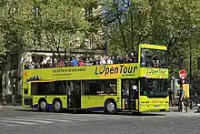 Image 154A modern purpose-built open top sightseeing bus in France (from Open top bus)