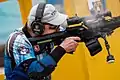 Rifles fitted with optics and bipods compete in the Open division.