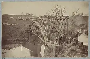 Orange & Alexandria Railroad Bridge over Bull Run (ca. 1863)