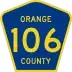 County Route 106 marker