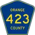 State Road 423 and County Road 423 marker