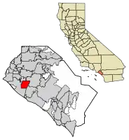 Location of Fountain Valley in Orange County, California