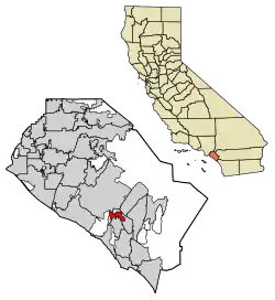 Location of Laguna Woods in Orange County, California.