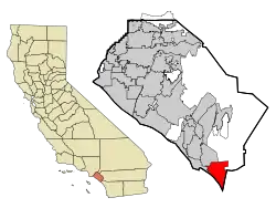 Location of San Clemente within Orange County, California