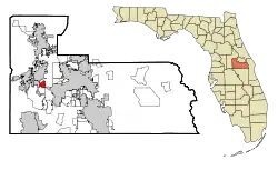 Location in Orange County and the state of Florida
