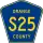 County Road S25 marker