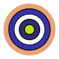 The Orange Herald boosted core design was a set of concentric spheres. Tritium and deuterium gas (green) was placed inside the uranium-235 core (dark blue), which was enclosed by a uranium-238 tamper. Explosives (orange) imploded it.