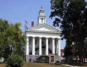 The Orange County courthouse in Paoli