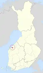 Location of Oravais in Finland