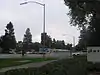 A view of Orchard station from across the intersection of North 1st Street and Orchard Parkway