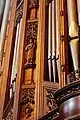 Organ case and pipes