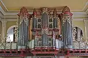 North-German style organ (Marc Garnier, 1984) in St. John's Temple. Ablitzer was the consultant for its building.