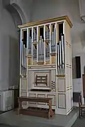 Italian style organ (Gérald Guillemin, 1979) in St. Odile's church. Ablitzer was the consultant for its building.