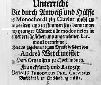 Cover of "Orgelprobe" 1681