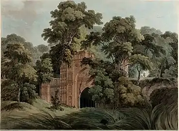 Ruins at the ancient city of Gour, 1795