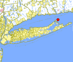 Location on Long Island
