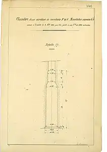 French copy of an original chamber drawing