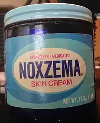 Original Noxzema cobalt blue jar
