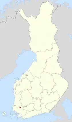 Location of Oripää in Finland