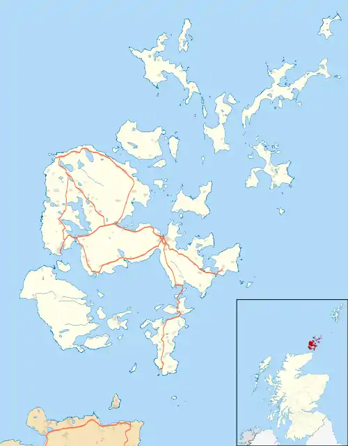 Whitehall is located in Orkney Islands