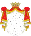 Mantle and coronet of an Italian duke