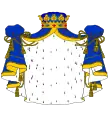 Heraldic ornaments of a French duke and peer