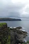 The most southwesterly point of Oronsay, as viewed from the most westerly point, looking south