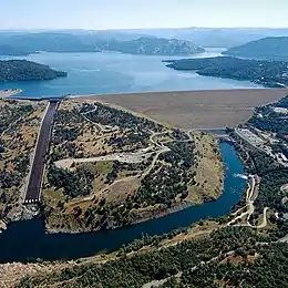 The Oroville Dam in the United States